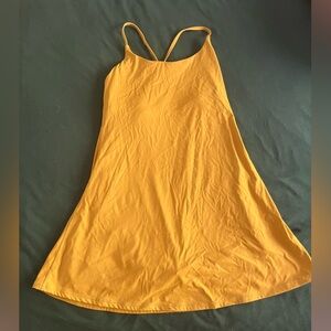 Halara Work Out Dress - Yellow